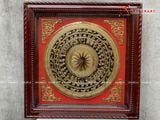  Quà Tặng Đối Tác Tranh Trống Đồng kích thước 80 x 80 cm mạ vàng 24K 