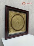  Quà Tặng Đối Tác Tranh Trống Đồng kích thước 55 x 55 cm mạ vàng 14K 