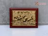 Quà Tân Gia Tranh đồng Mã Đáo Thành Công kích thước 38 x 25 cm mạ vàng 24K