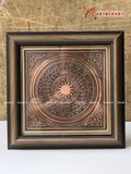  Quà Tặng Đối Tác Tranh Trống Đồng đồng đỏ kích thước 25 x 25 cm 