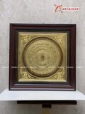  Quà Tặng Đối Tác Tranh Trống Đồng kích thước 55 x 55 cm mạ vàng 14K 