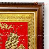  Quà Tặng Khai Trương Tranh đồng Thuận Buồm Xuôi Gió kích thước 28 x 34 cm 