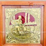  Quà Tặng Tranh Bác Hồ kích thước 38 x 38 cm 