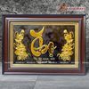  Quà Tặng Mẹ Tranh Chữ Thọ kích thước 38 x 54 cm dát vàng 24k 