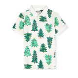  Áo Polo Smart Cotton Họa Tiết Cây Thông - A025 