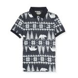  Áo Polo Smart Cotton Họa Tiết Cây Thông - A025 