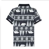  Áo Polo Smart Cotton Họa Tiết Cây Thông - A025 