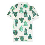  Áo Polo Smart Cotton Họa Tiết Cây Thông - A025 