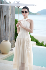 Váy Tafta phối tơ cổ yếm YAME YV694