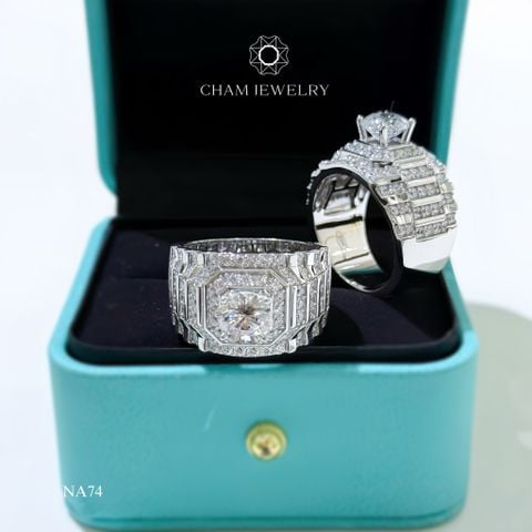 Nhẫn Nam NA74 CHAM JEWELRY, Chủ 7.5mm (Barcode CN7404).