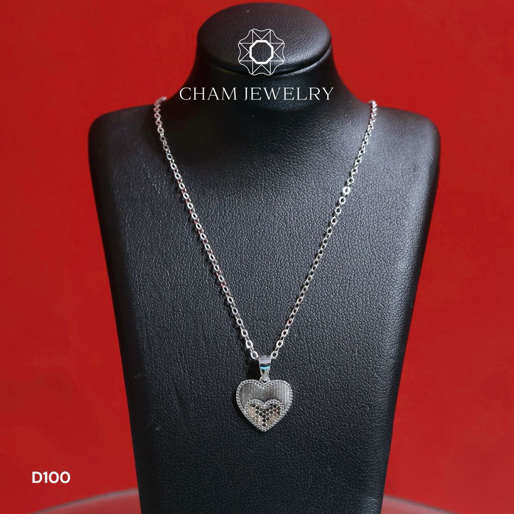Dây Chuyền D100CHAM JEWELRY, Dây Tim ( Barcode CCTLM07)