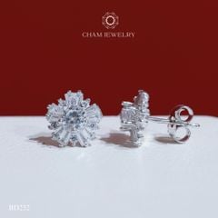 Hoa Tai BD232 CHAM JEWELRY. Chủ 4.0mm (Barcode TBD1127).