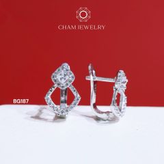 Hoa Tai CHAM JEWELRY BG187, Chủ 2.0mm (Barcode TBG0737).