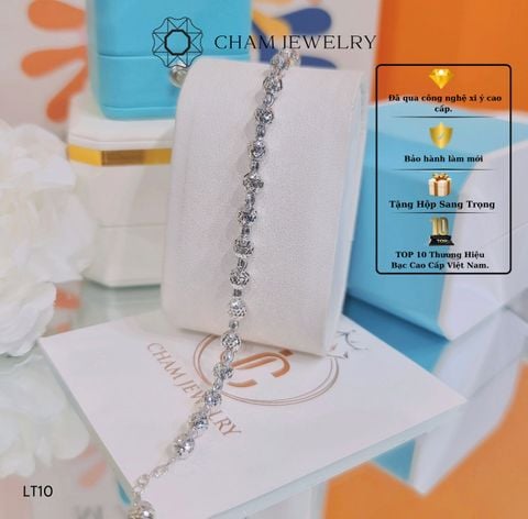 Lắc Tay CHAM JEWELRY LT10, Lắc Bi 5.0mm (Barcode TLBC60)