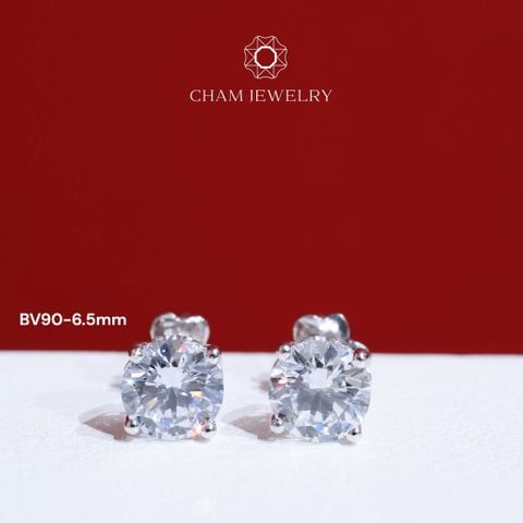 Hoa Tai CHAM JEWERLY  BV90, Chủ 6.5mm (Barcode TBH51).