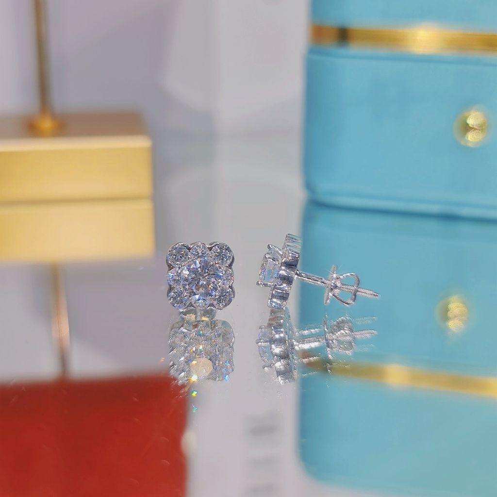 Hoa Tai BV21 CHAM JEWWLRY, Chủ 5.0mm.