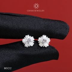 Hoa Tai BD232 CHAM JEWELRY. Chủ 4.0mm (Barcode TBD1127).