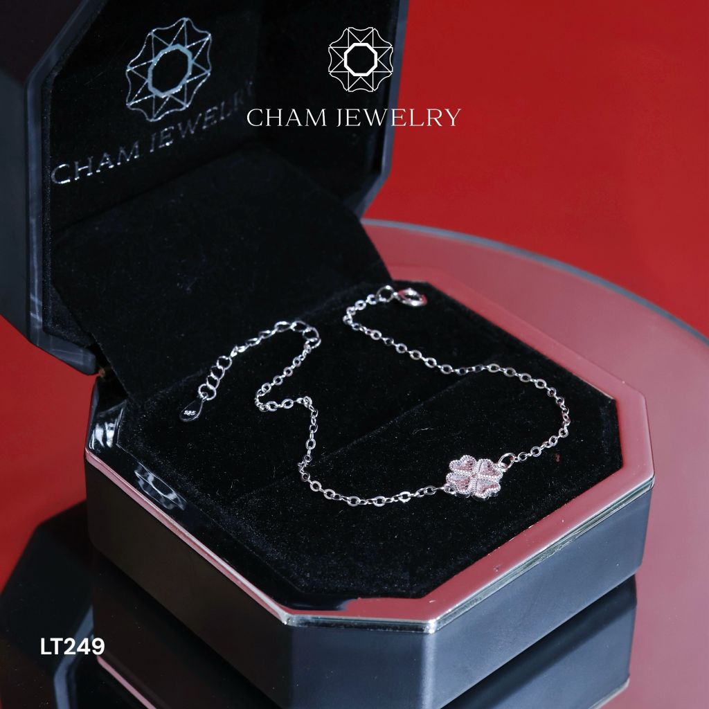 Lắc Tay LT249 CHAM JEWELRY, Free Size Bản 9.0mm (Barcode CCTLT031)