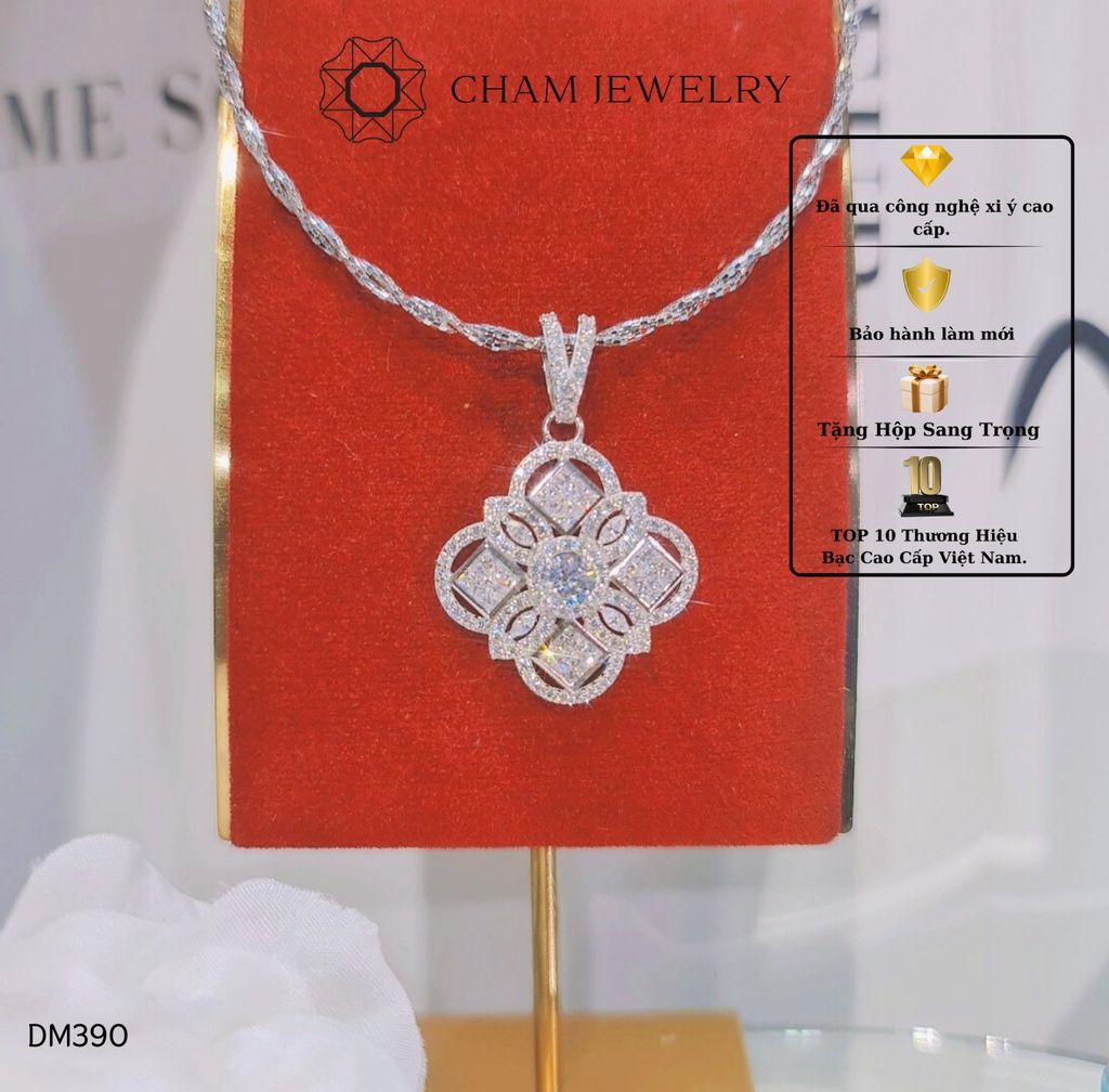 Dây Chuyền MK390-DK46 45cm CHAM JEWELRY DM390, Chủ 4.0mm.