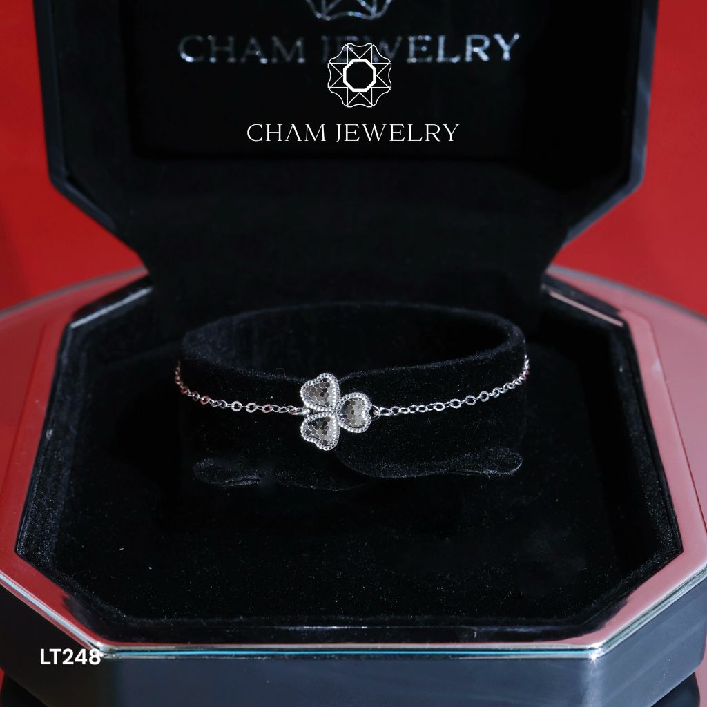 Lắc Tay LT248 CHAM JEWELRY, Free Size Bản 10.0mm ( Barcode CCTLT34)