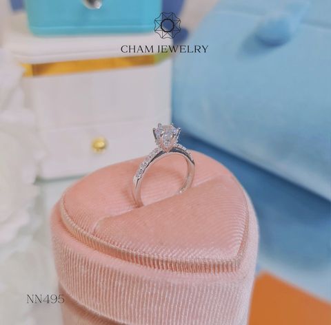 Nhẫn Nữ NN495 CHAM JEWELRY, Chủ 5.5mm (Barcode TNN1353).