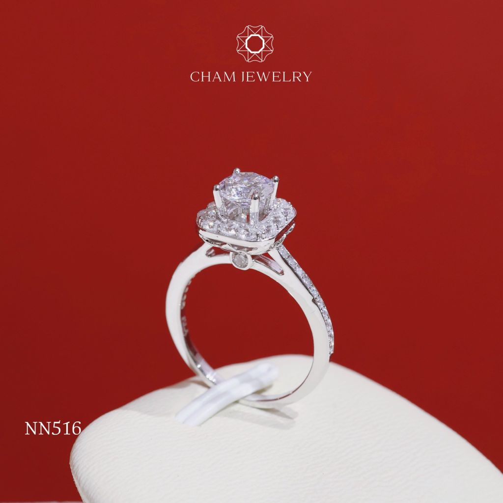 Nhẫn Nữ NN516 CHAM JEWELRY, Chủ 6.0mm (Barcode TNN1477).