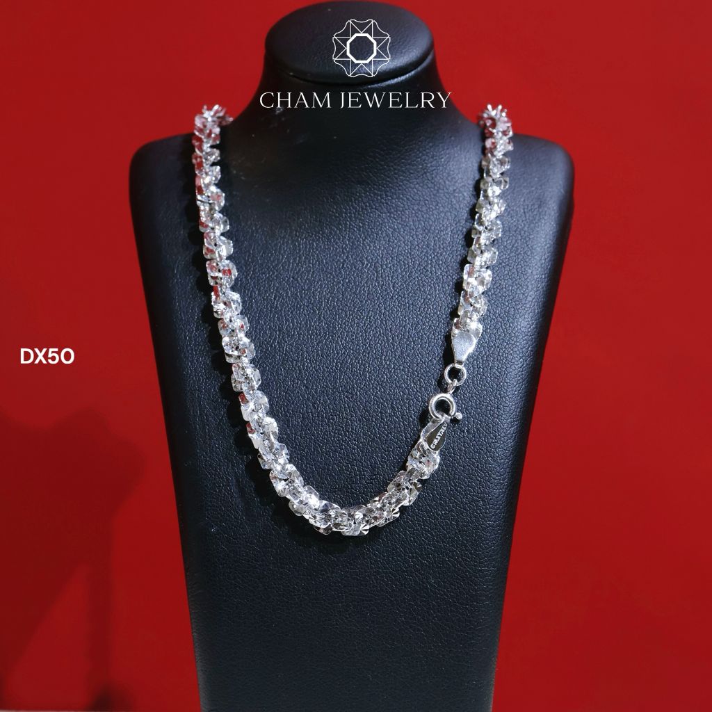 Dây Xoắn DX50 CHAM JEWELRY, Dây Xoắn Lá Chữ Nhật Ngang Bản 5.0mm (Barcode TDBC768)).