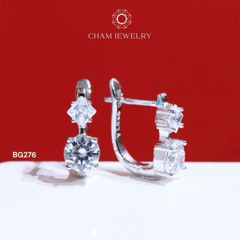 Hoa Tai BG276 CHAM JEWELRY, Chủ 5.0mm (Barcode TBG951).