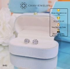 Hoa Tai BV82 CHAM JEWWLRY, Chủ 4.5mm (Barcode CTP82).
