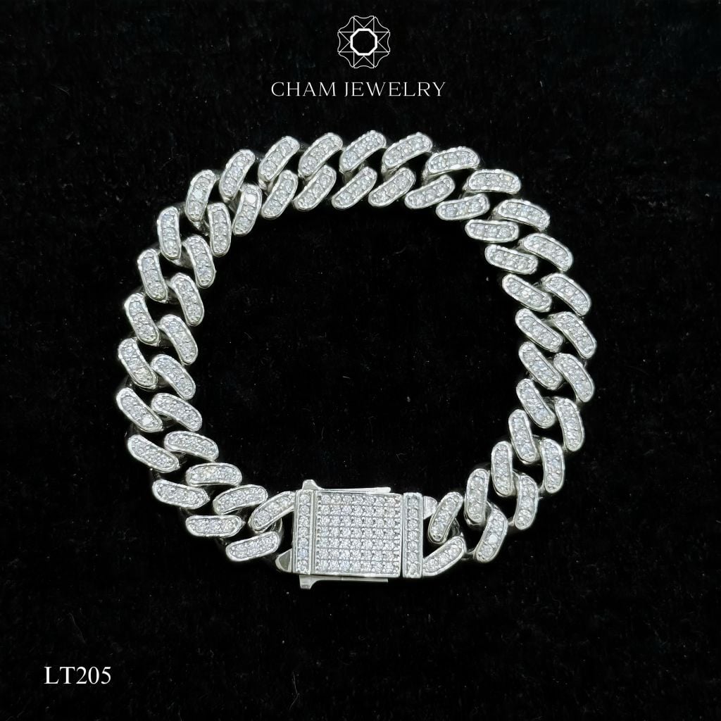 Lắc Tay LT205 CHAM JEWELRY, Bản 10.0mm (Barcode TLBC690-TLBC746).