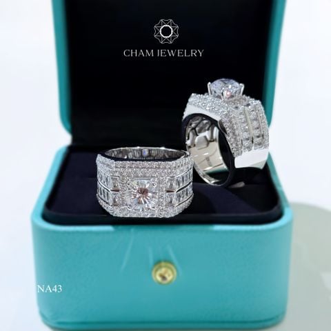 Nhẫn Nam CHAM JEWELRY NA43, Chủ 7.5mm ( Barcode TNNA384).