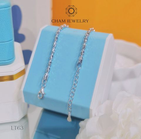 Lắc Tay LT63 CHAM JEWELRY, Lắc Tay Bi Ý 3.0mm (Barcode CDYT852).