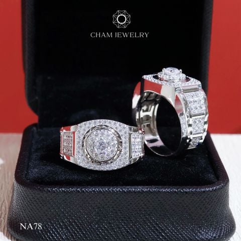 Nhẫn Nam NA78 CHAM JEWELRY, Chủ 4.5mm (Barcode CN5518).