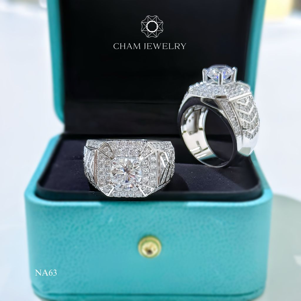 Nhẫn Nam NA63 CHAM JEWELRY, Chủ 7.5mm (Barcode CNTNN82).