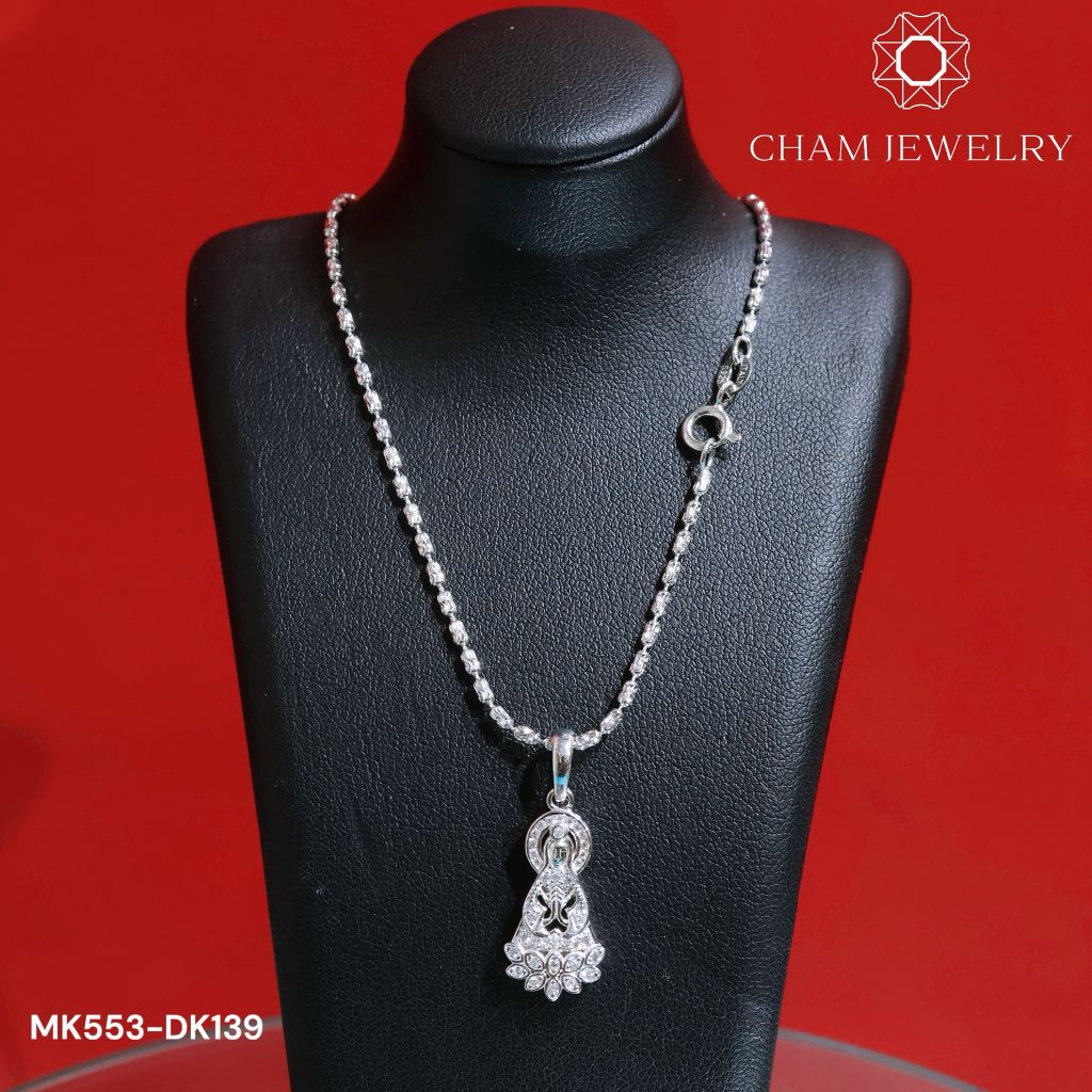 Dây Chuyền MK553-DK139 45CM CHAM JEWELRY, Mặt Phật Bà.