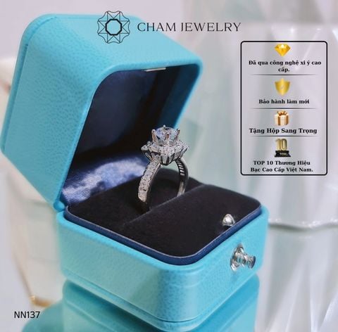 Nhẫn NN137 CHAM JEWELRY, Chủ 6.0mm.
