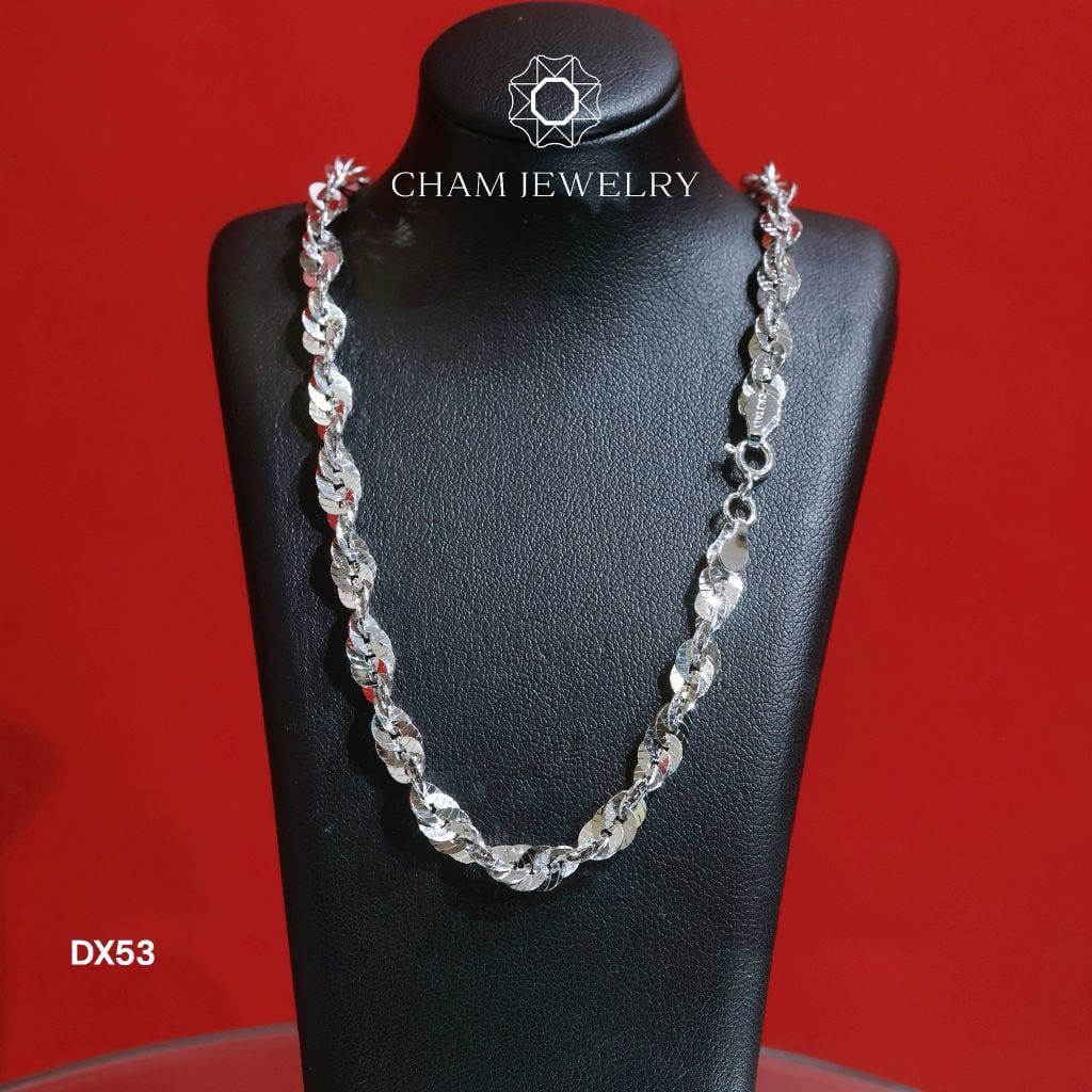 Dây Xoắn DX53 CHAM JEWELRY, Dây Xoắn Tròn Mắt Mèo Bản 5.0mm (Barcode TMDBC525).