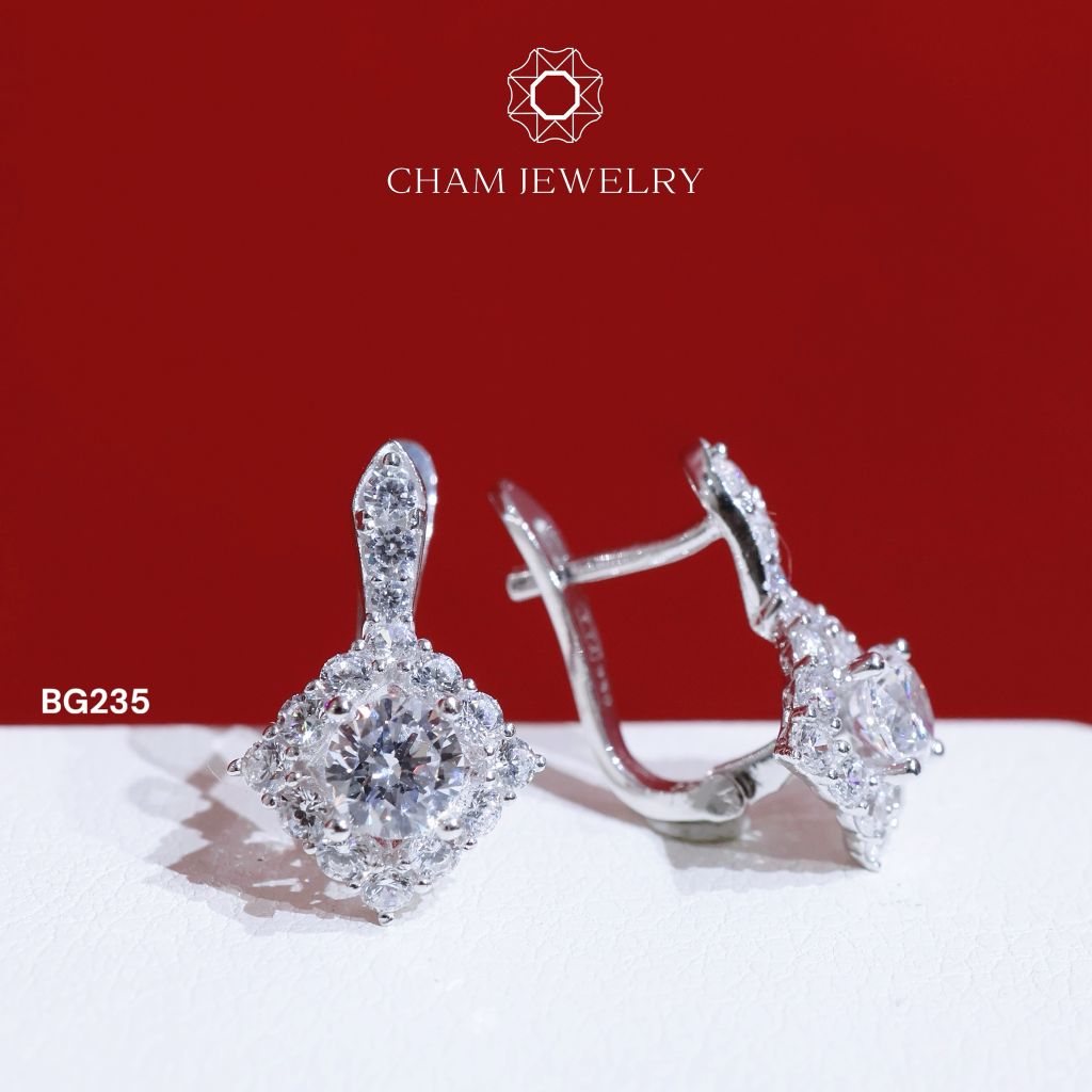 Hoa Tai CHAM JEWELRY BG235, Chủ 5.0mm (Barcode TBG867).