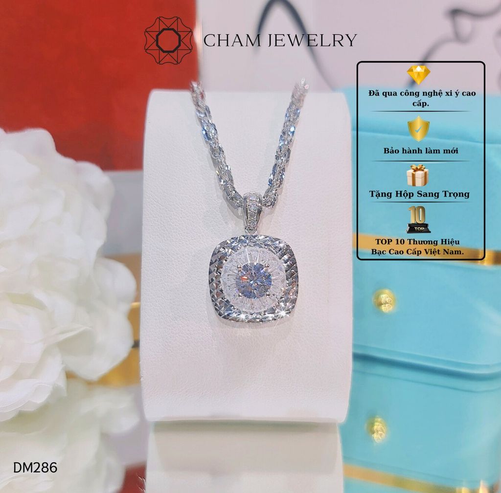 Dây Chuyền MK286-DX01 50cm CHAM JEWELRY, Chủ 7mm.