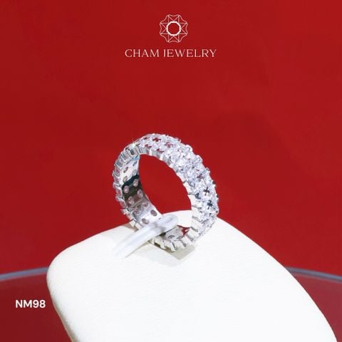 Nhẫn NM98 CHAM JEWELRY, Bản 5.0mm