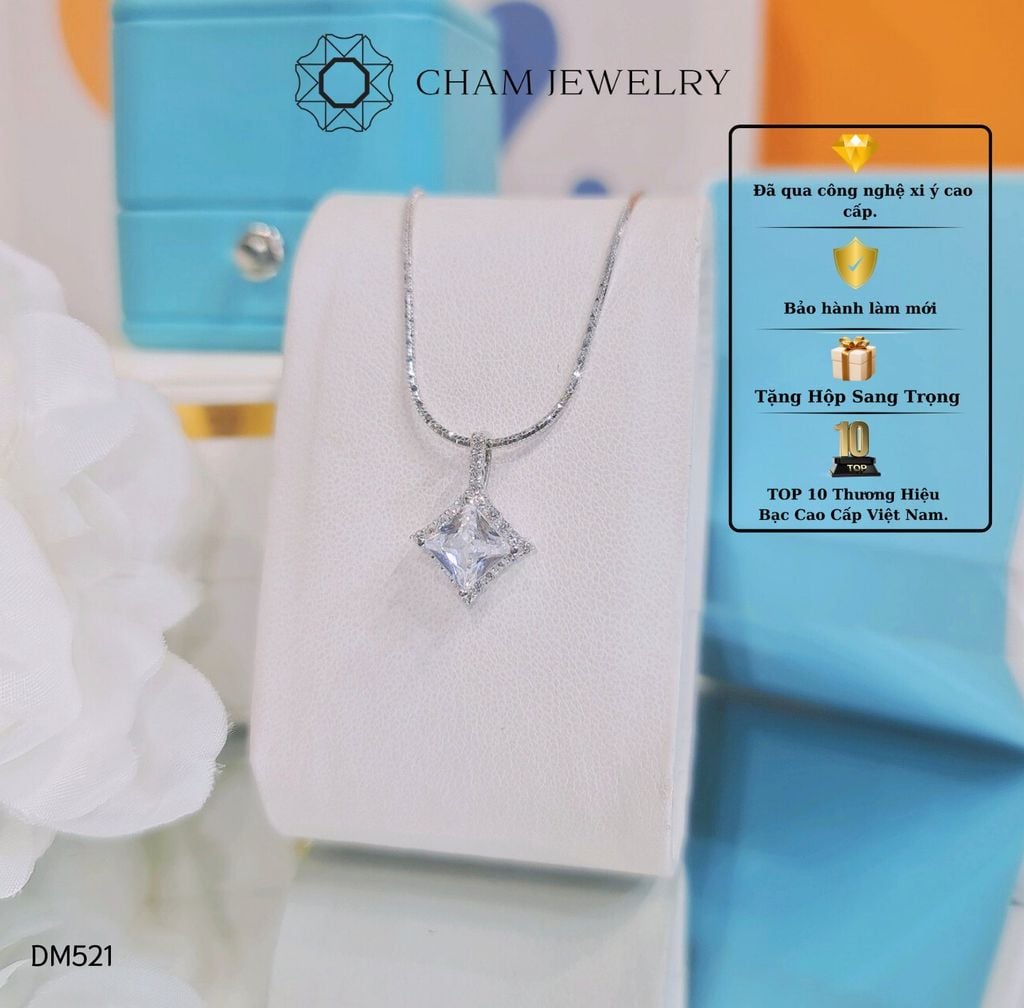 Dây Chuyền MK521-DK02 45cm CHAM JEWELRY, Chủ 6.0mm.