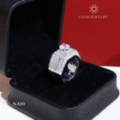 Nhẫn Nam NA80 CHAM JEWELRY, Chủ 6.0mm (Barcode CPCNN47).