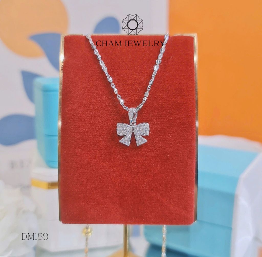 Dây Chuyền MK159-DK14 45cm CHAM JEWELRY DM159, Mặt Nơ (D K14).