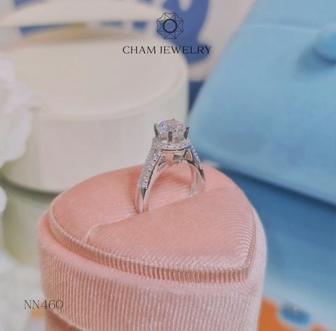 Nhẫn Nữ NN460 CHAM JEWELRY, Chủ 6.5mm (Barcod TNN1264).