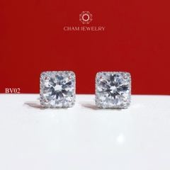Hoa Tai CHAM JEWWLRY BV02, Chủ 6.0mm (Barcode TBV19 - TBV371 ).