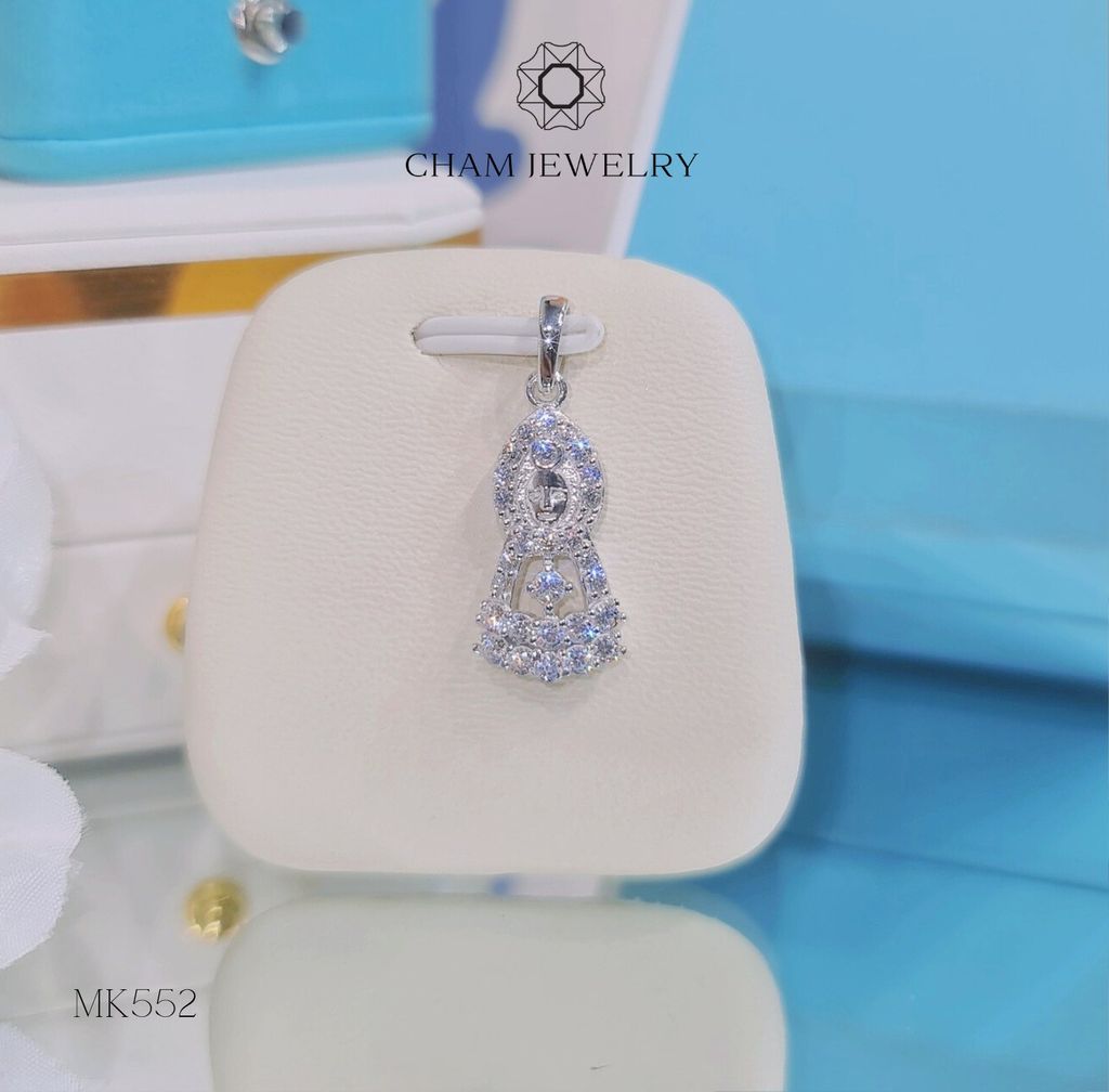 Mặt Dây Chuyền MK552 CHAM JEWELRY, Mặt Phật .