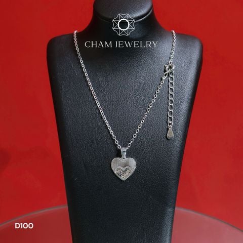 Dây Chuyền D100CHAM JEWELRY, Dây Tim ( Barcode CCTLM07)