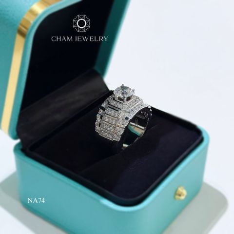 Nhẫn Nam NA74 CHAM JEWELRY, Chủ 7.5mm (Barcode CN7404).