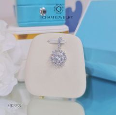 Mặt Dây Chuyền MK558 CHAM JEWELRY, Mặt Xoàn Hoa Chủ 4.0mm.
