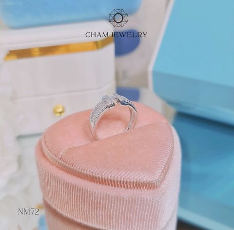 Nhẫn NM72 CHAM JEWELRY , Chữ H (Barcode TNCC10).